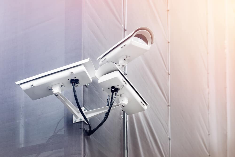 Kameras an einer Baustelle