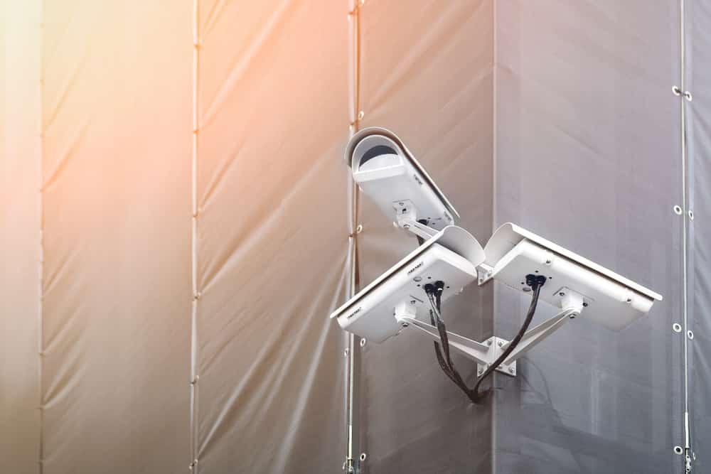 Kameras auf einer Baustelle